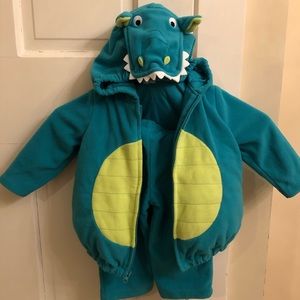 Fleece Dragon costume 12 months